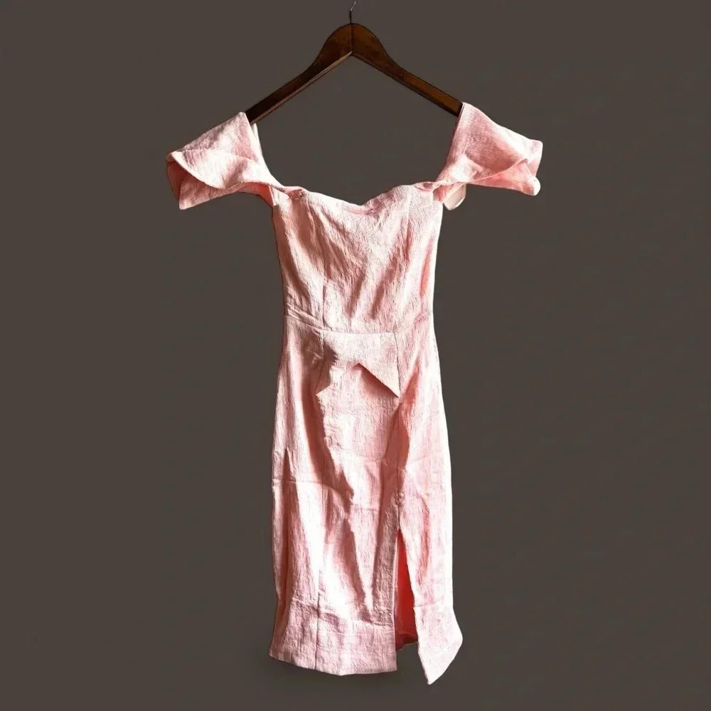 Elliatt Acacia Crape Textured peach dress‎ XS